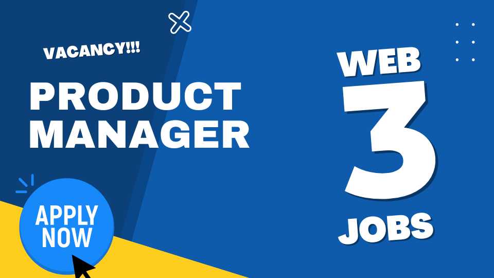 Web3 Jobs: Project Manager Needed